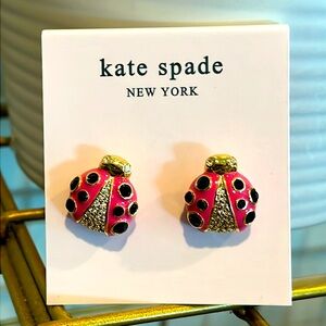 NEW Kate Spade Ladybug Stud Earrings